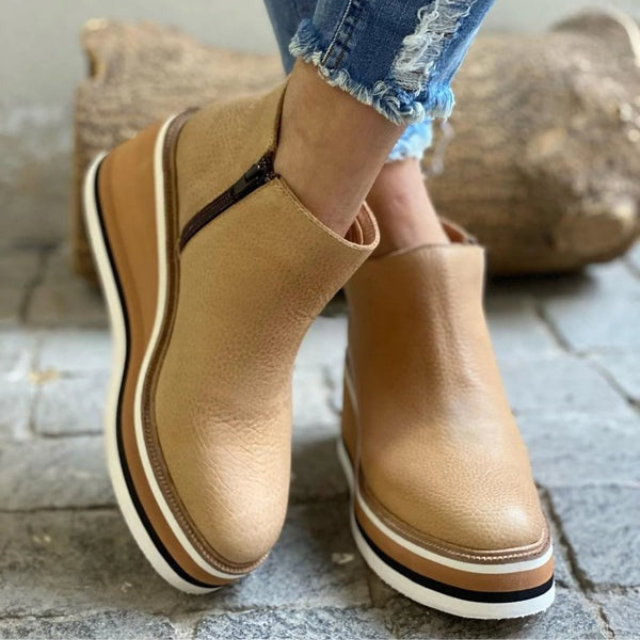 Women's Trendy Ankle Boots Khaki