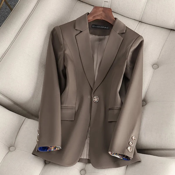Women's Stylish Blazer for Effortless Elegance Brown