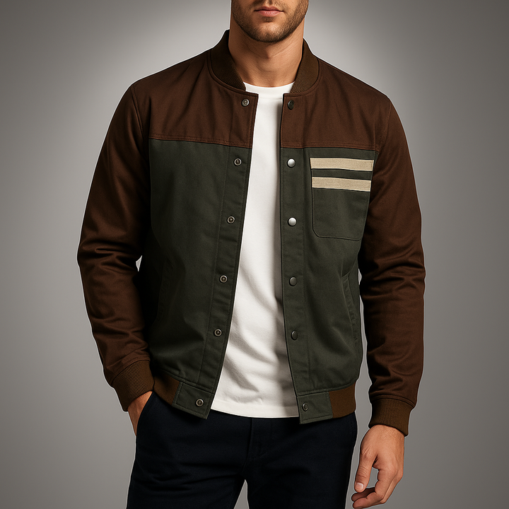 Women's Stylish Bomber Coat Brown