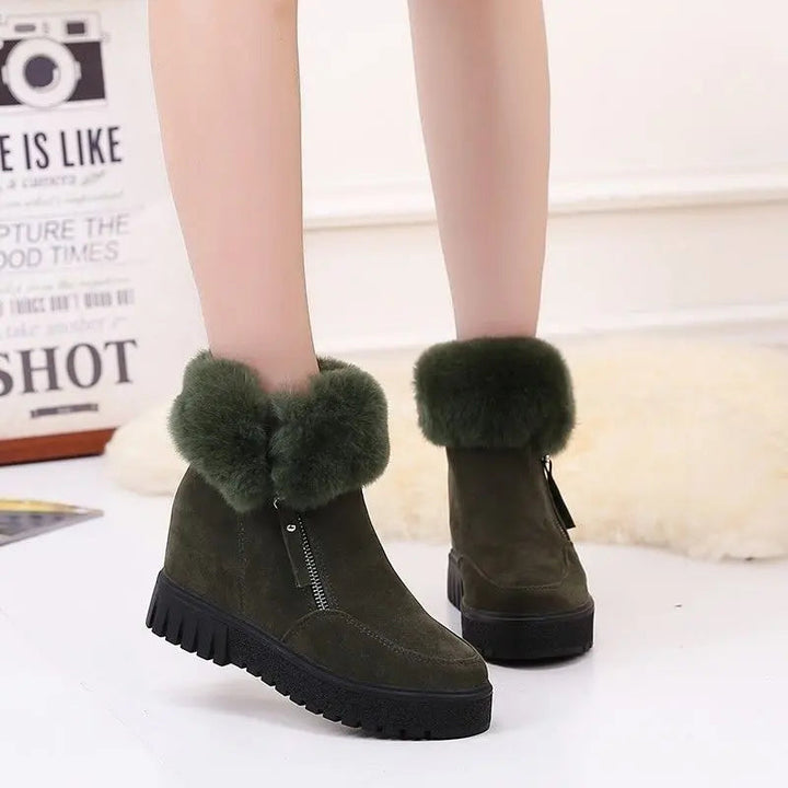Women's Stylish Comfortable Short Winter Boots with Heel