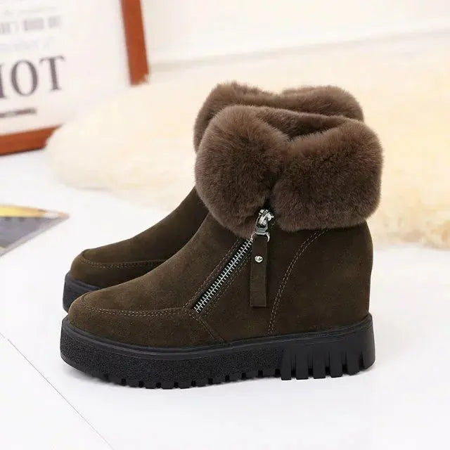 Women's Stylish Comfortable Short Winter Boots with Heel