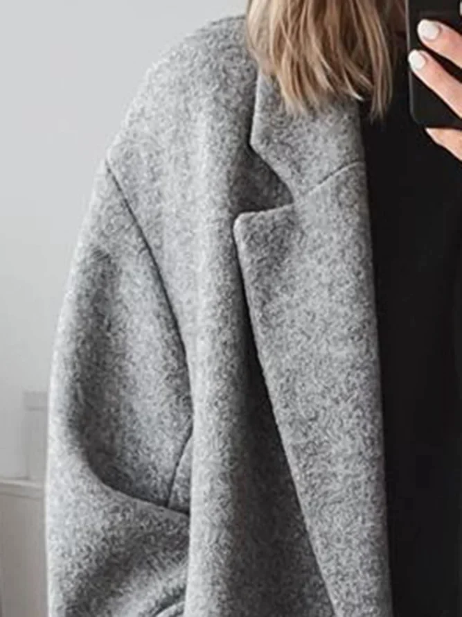 Women's Coat Brown Winter Grey