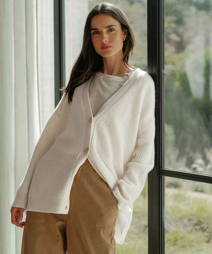 Women's Stylish Luxury Cocoon Vest for Ultimate Comfort Ivory
