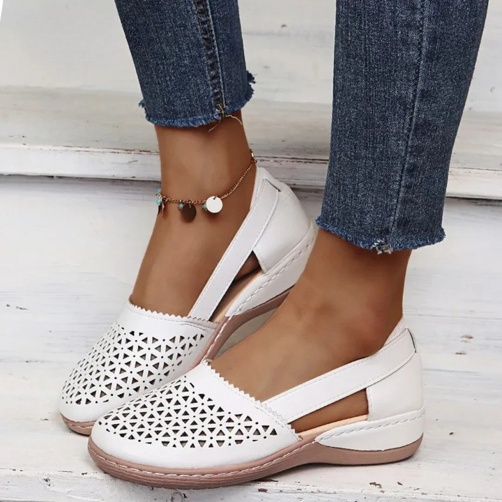 Women's Stylish Slip-On Shoes for Comfort White