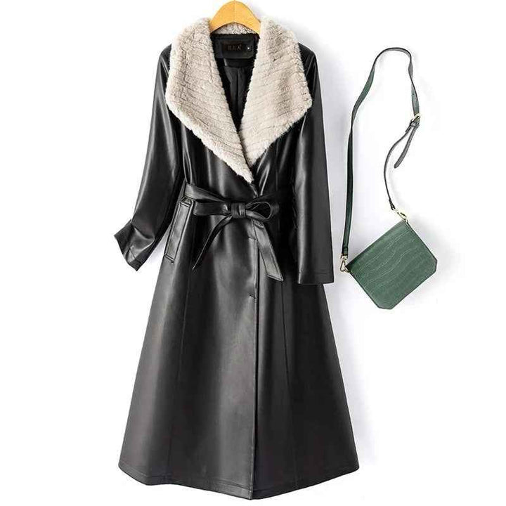 Women's Stylish Trench Coat Jacket Black