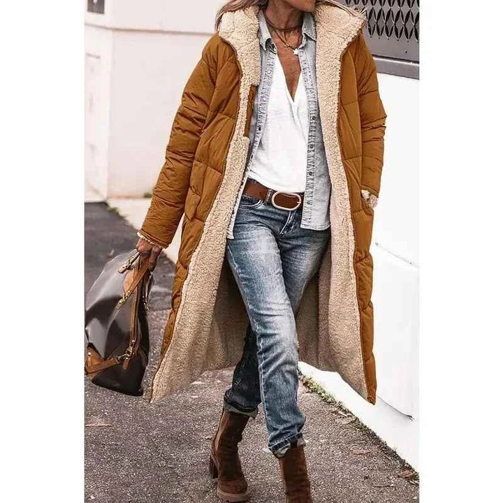 Women's Stylish Winter Coat Orange