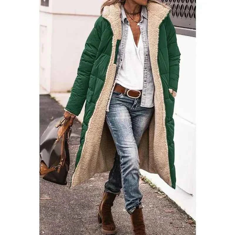 Women's Stylish Winter Coat Green