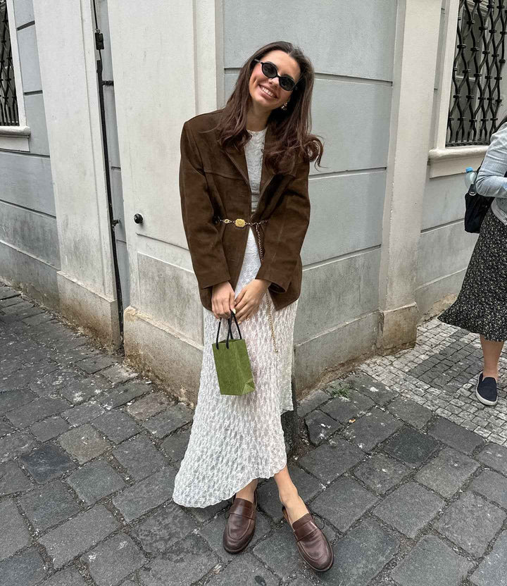Women's Suede Blazer - Stylish and Versatile Outerwear