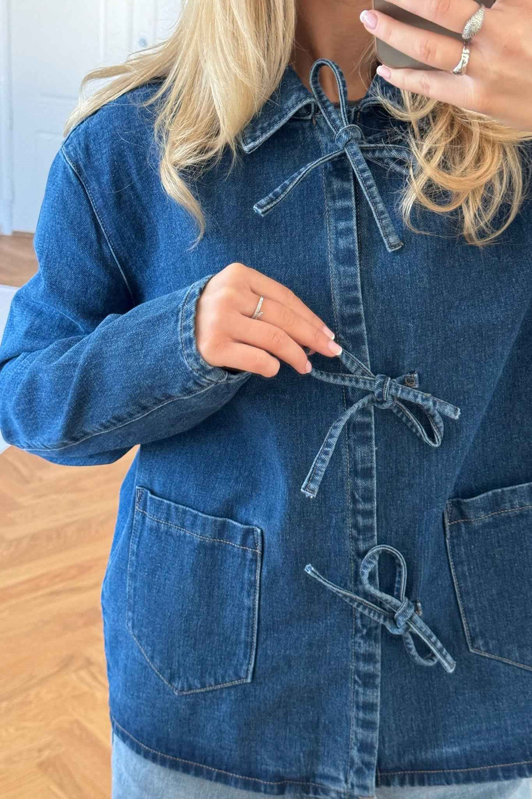 Women's Tailored Fit Denim Jacket - Casual Cotton Outerwear