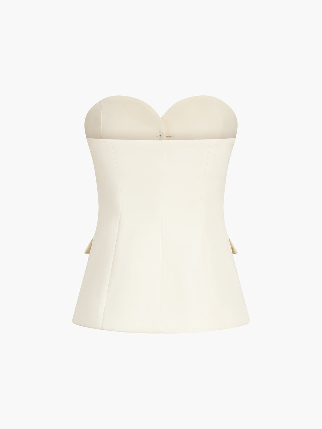 Women's Tailored Pantsuit – Strapless Corset Top with Straight Legs