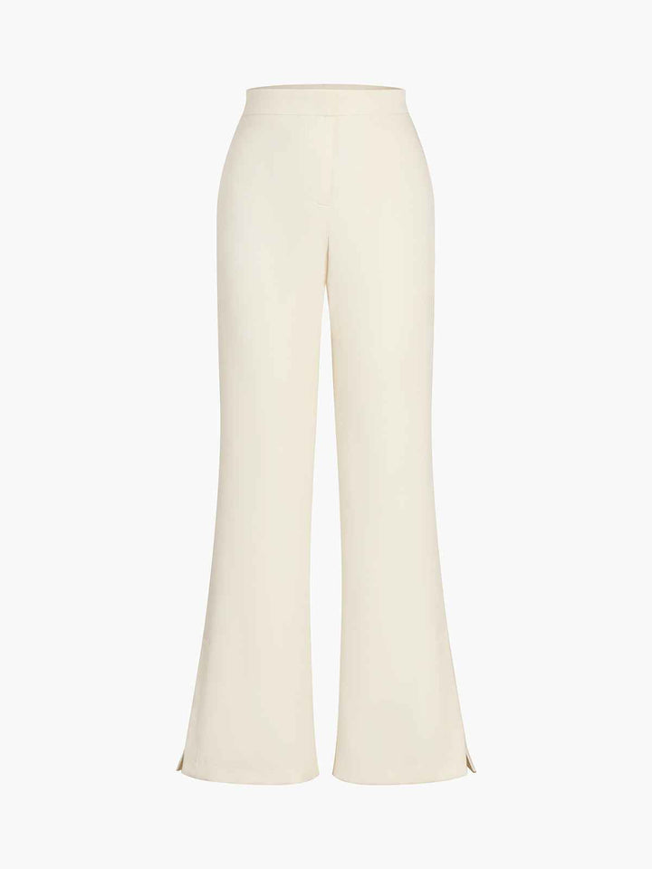 Women's Tailored Pantsuit – Strapless Corset Top with Straight Legs