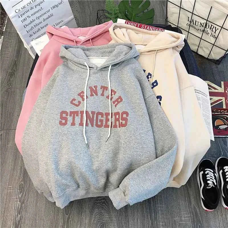 Women’s Thick Cotton Pullover Hoodie – Cozy Spring to Winter Essential L