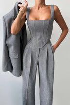 Women's Three-Piece Trouser Suit Set
