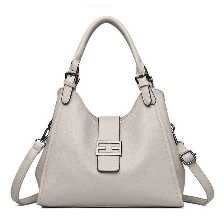 Women's Small Crossbody Tote Bag Light Grey
