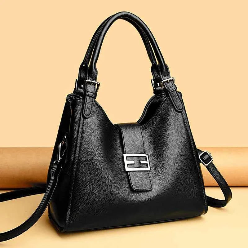 Women's Small Crossbody Tote Bag Black
