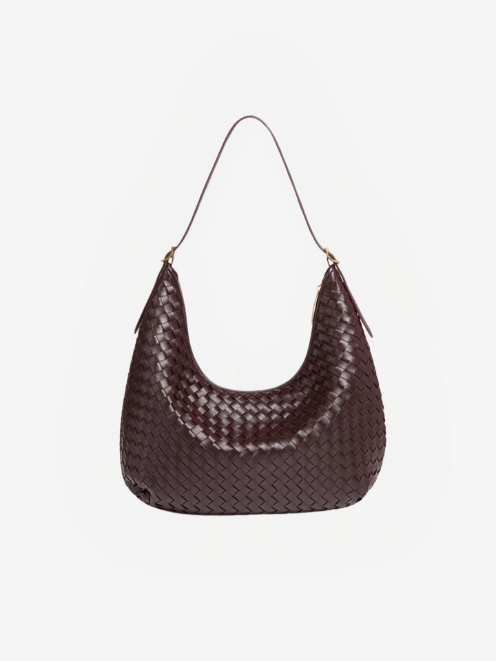 Elegant Women's Chic Tote Bag Dark Brown
