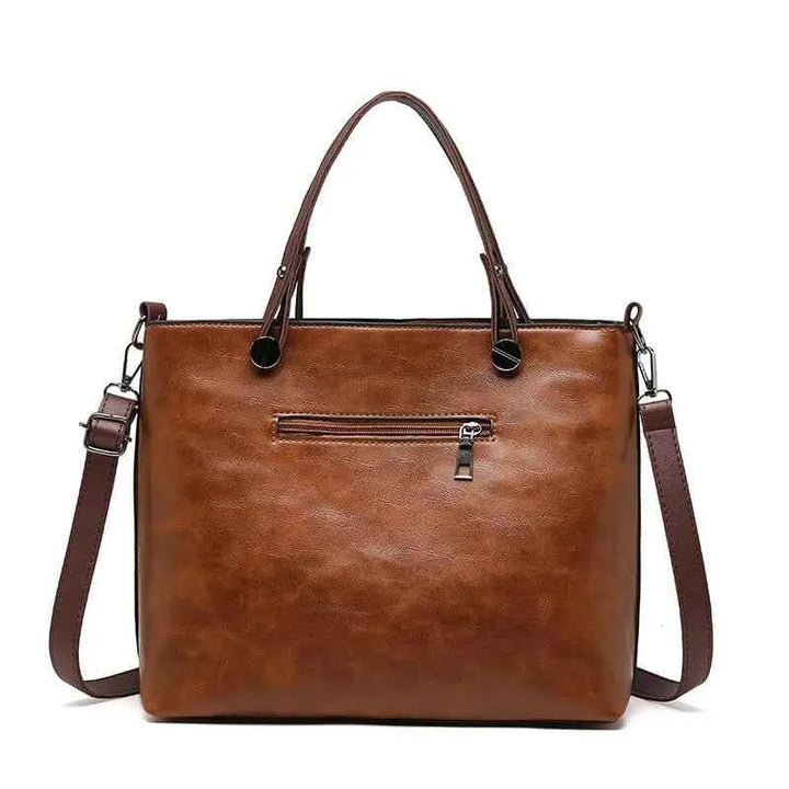 Women's Zip Pocket Tote Bag | Shoulder Style