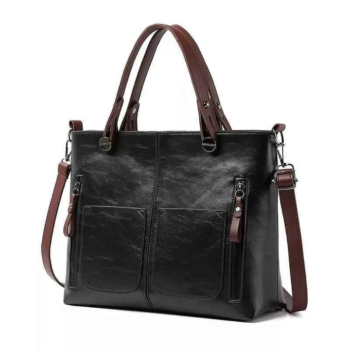 Women's Zip Pocket Tote Bag | Shoulder Style