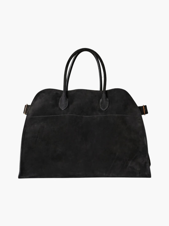 Elegant Women's Buckle Detail Tote Bag Black