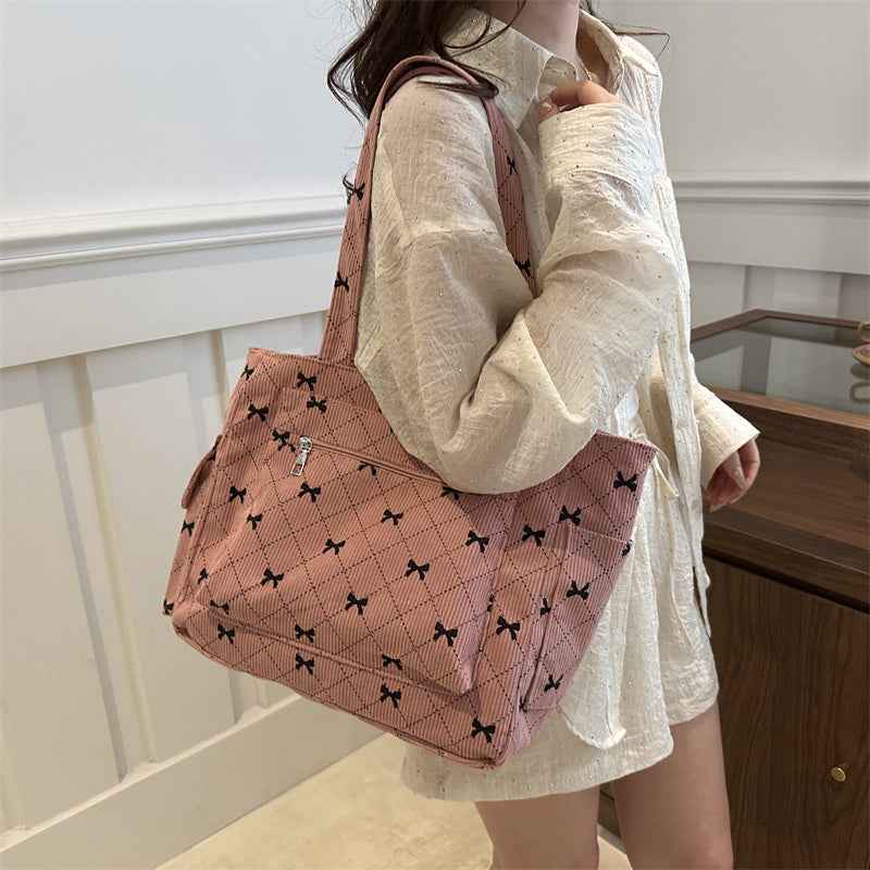 Women's Casual Tote Bag with Spacious Compartment Pink