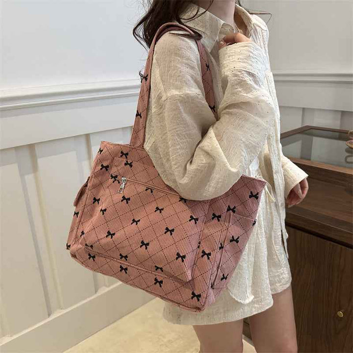 Women's Casual Tote Bag with Spacious Compartment Pink