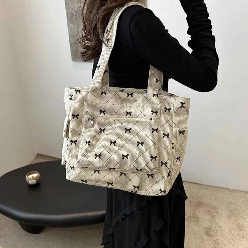 Women's Casual Tote Bag with Spacious Compartment White