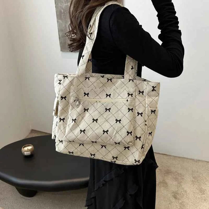 Women's Casual Tote Bag with Spacious Compartment White