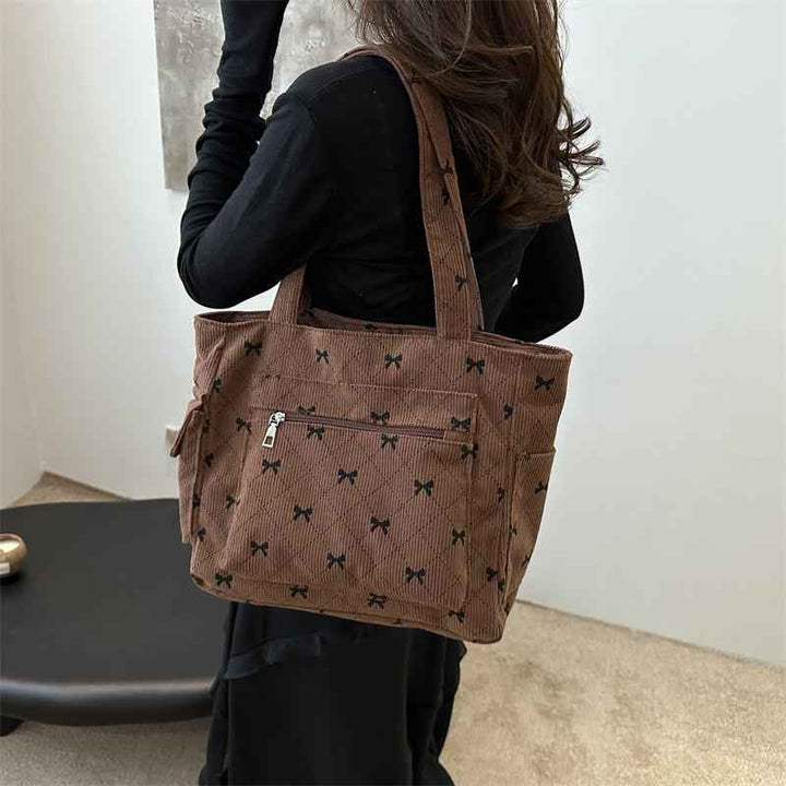 Women's Casual Tote Bag with Spacious Compartment Brown