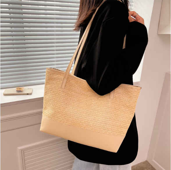 Women's Casual Woven Tote Bag