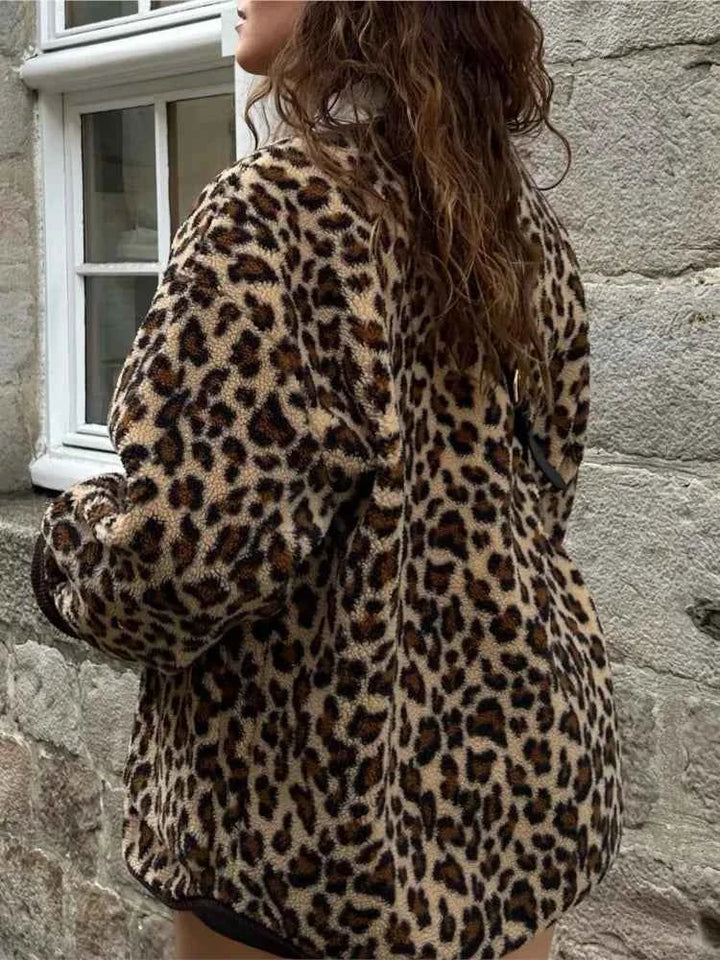 Women's Trendy Leopard Print Jacket - Feel Confident and Unique