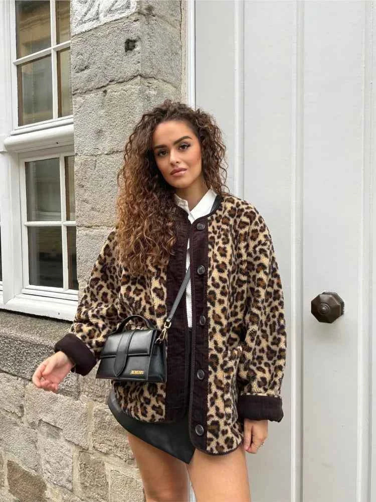 Women's Trendy Leopard Print Jacket - Feel Confident and Unique Leopard