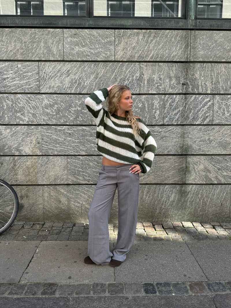 Women's Trendy Oversized Striped Sweater