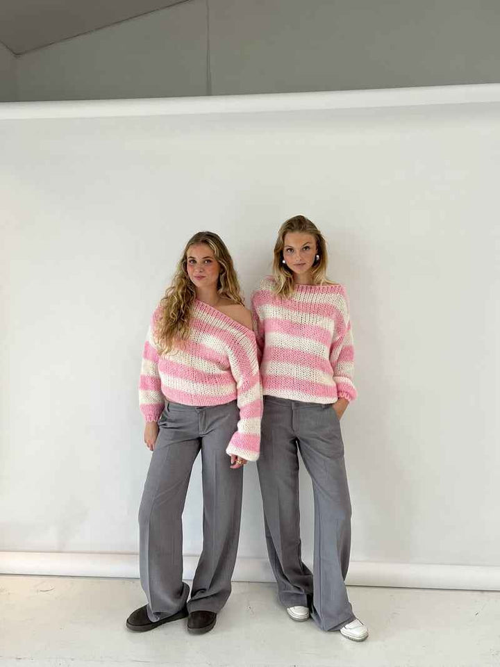Women's Trendy Oversized Striped Sweater