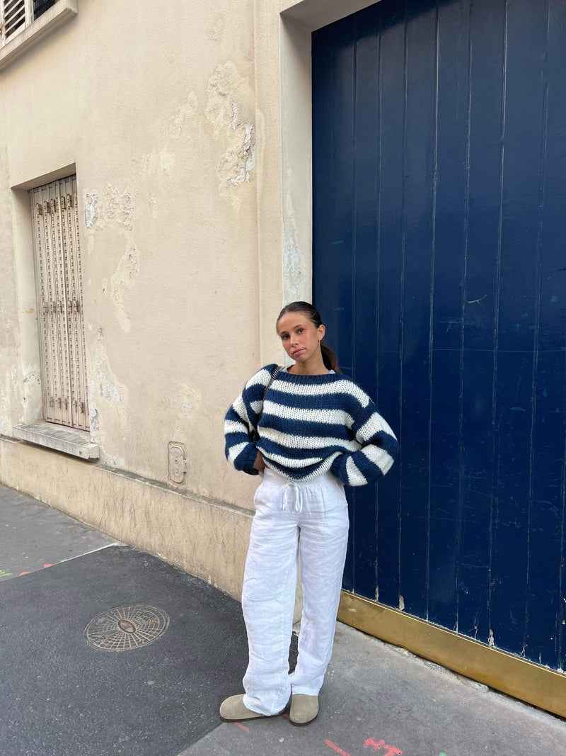 Women's Trendy Oversized Striped Sweater