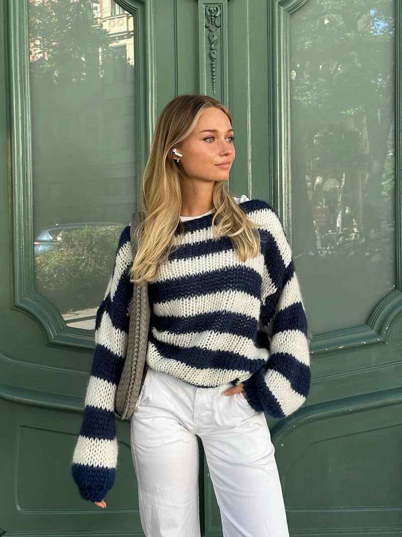 Women's Trendy Oversized Striped Sweater