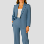 Women's Two-Piece Tailored Suit Set Blue