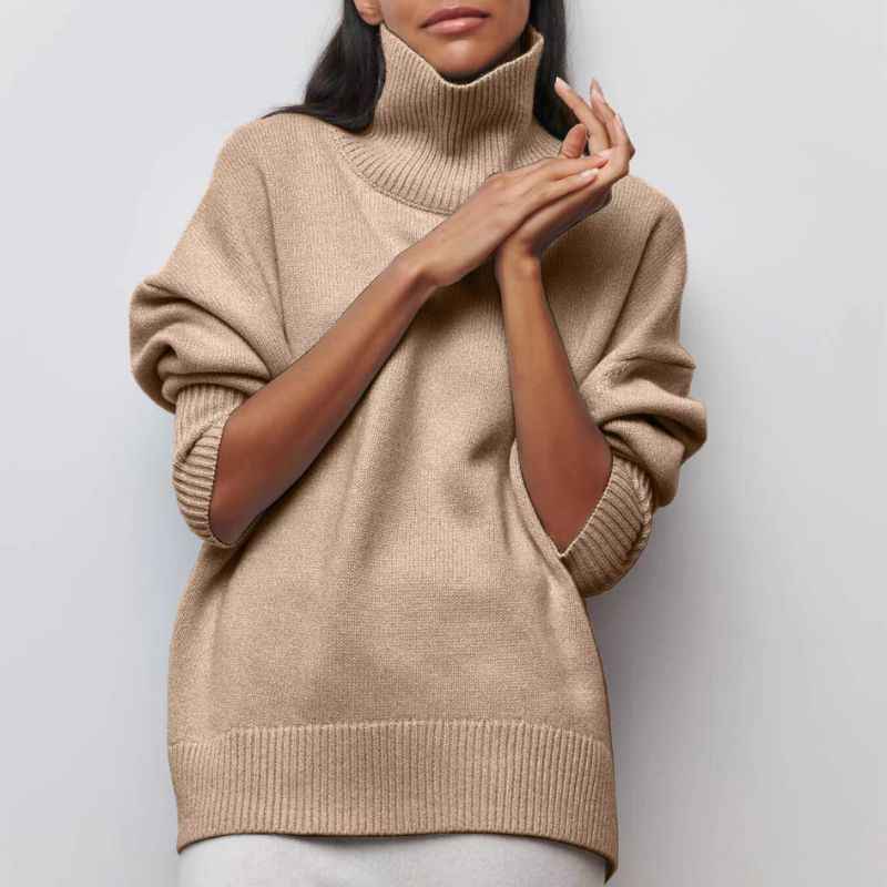 Women's Valetta Knit Sweater - Cozy & Stylish Knitwear Khaki