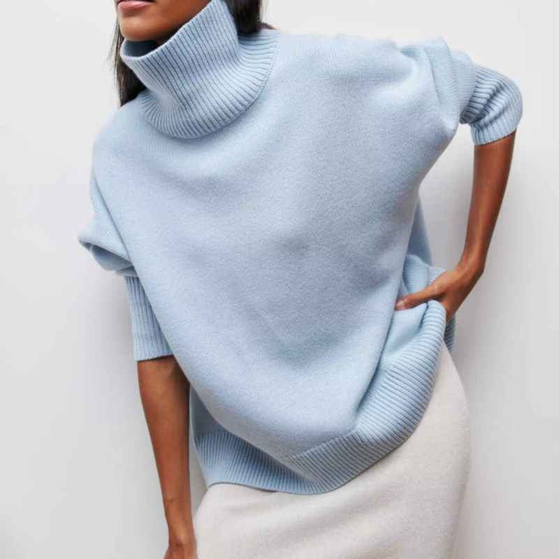 Women's Valetta Knit Sweater - Cozy & Stylish Knitwear Blue