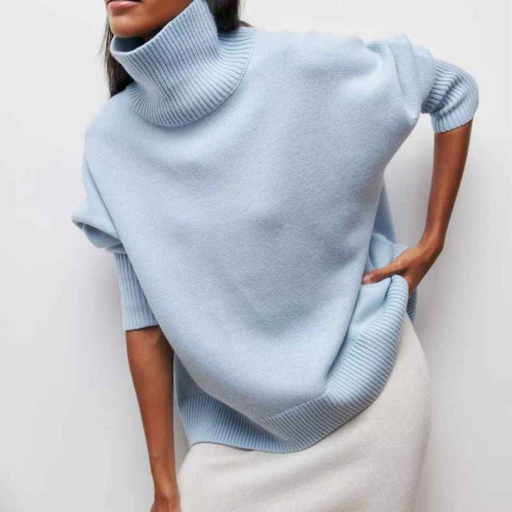 Women's Valetta Knit Sweater - Cozy & Stylish Knitwear Blue