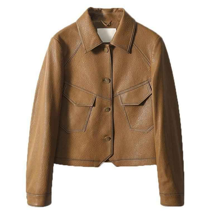 Women's Veloura Leather Jacket - Stylish & Durable Outerwear
