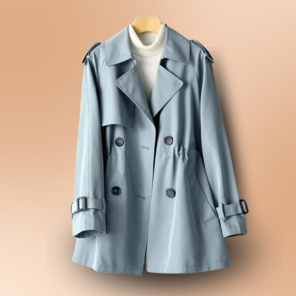 Women's Vintage Chromablend Trench Coat Pastel Blue