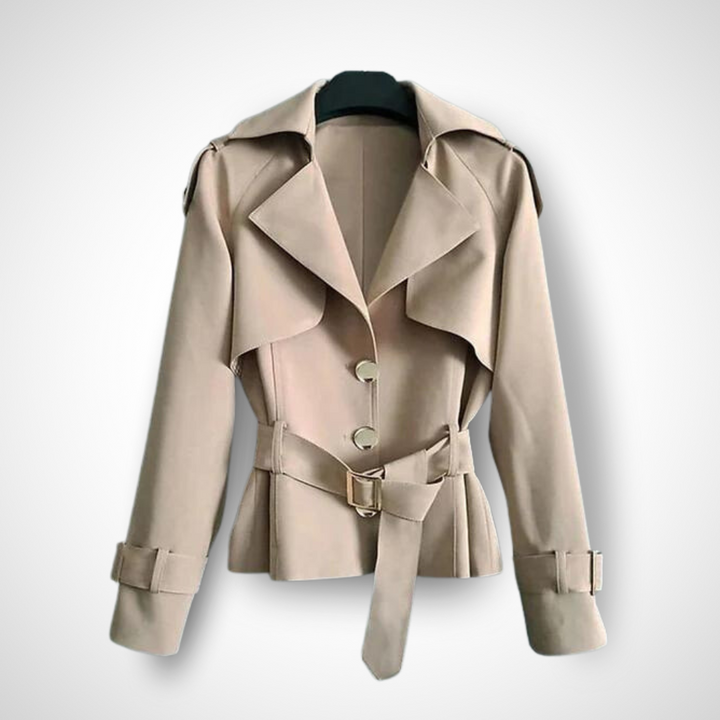 Women's Vintage Trench Coat - Classic Style Beige