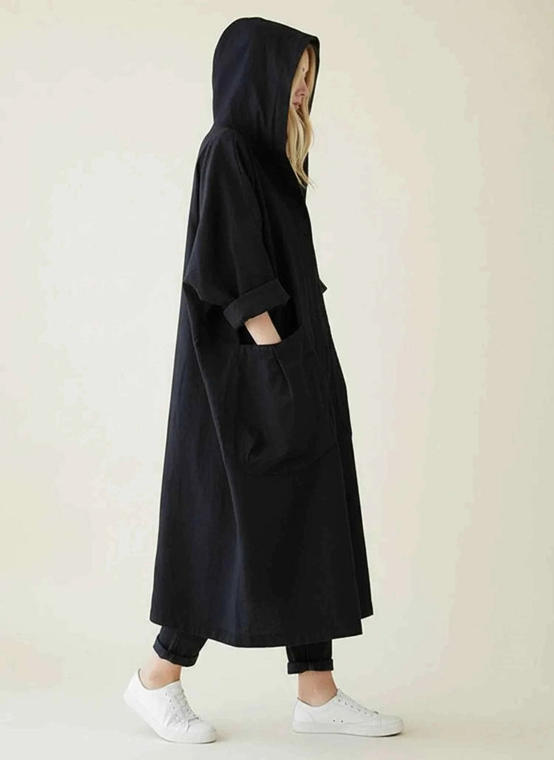 Women's Waterproof Hooded Trench Coat