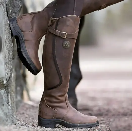 Women's Waterproof Knee High Boots – Stylish and Ready for Adventure Dark Brown