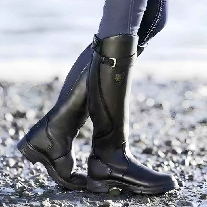 Women's Waterproof Knee High Boots – Stylish and Ready for Adventure Black