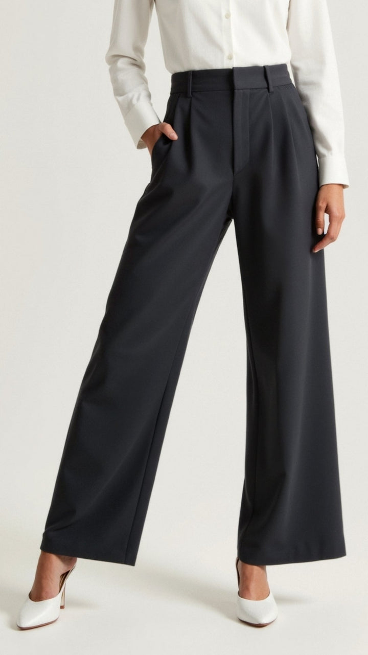 Women's High Waisted Wide Leg Trousers
