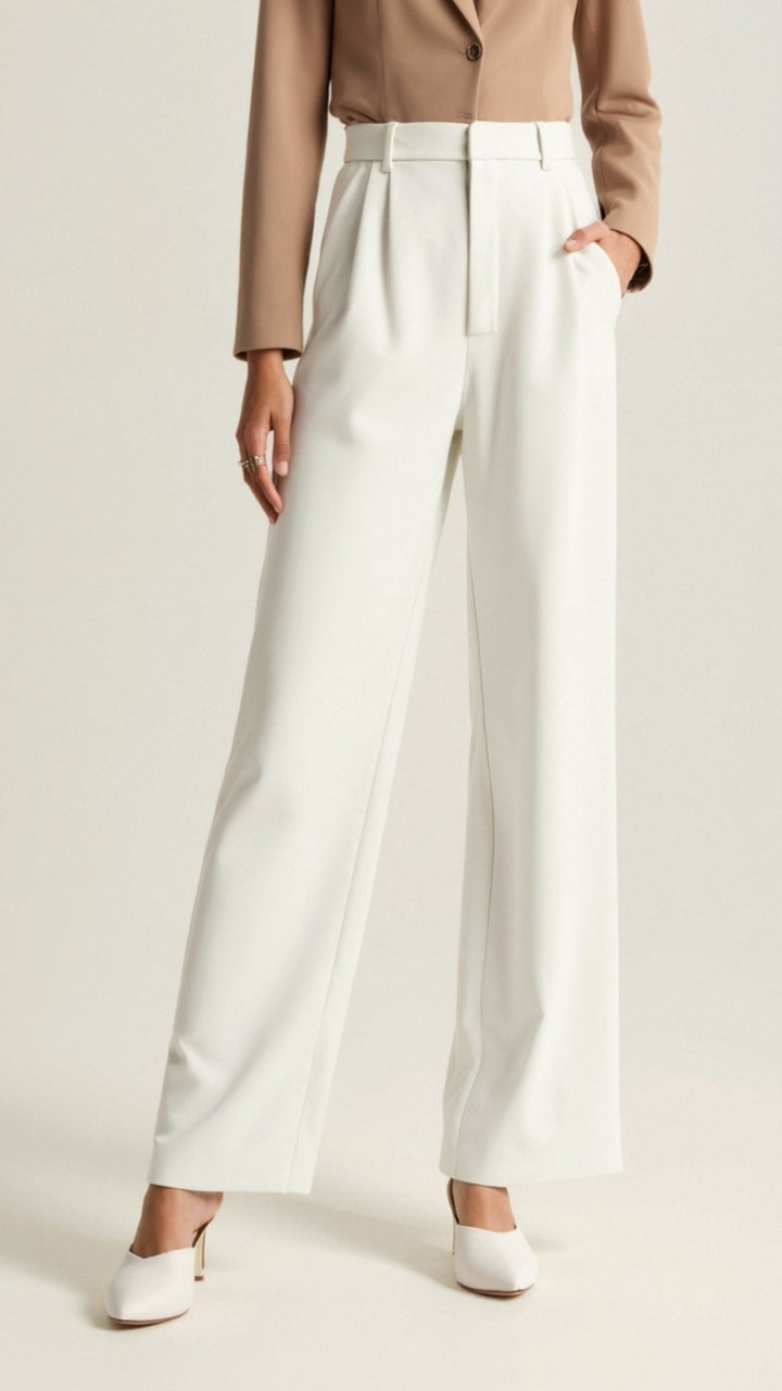 Women's High Waisted Wide Leg Trousers