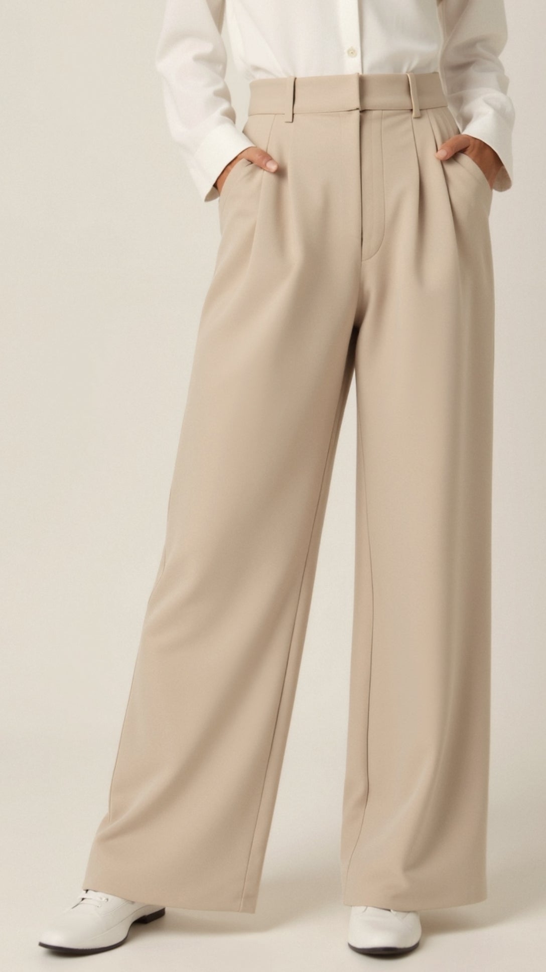 Women's High Waisted Wide Leg Trousers