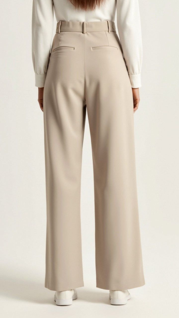 Women's High Waisted Wide Leg Trousers