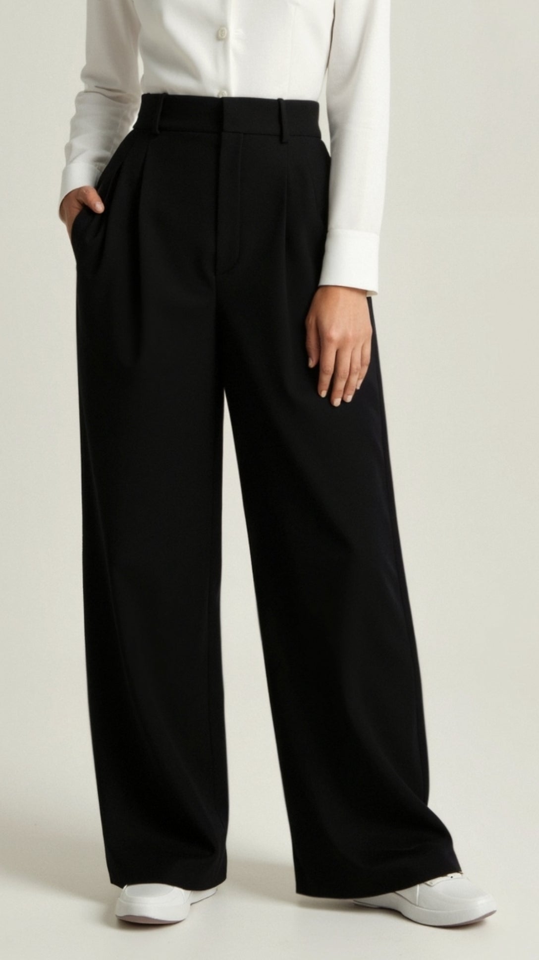 Women's High Waisted Wide Leg Trousers
